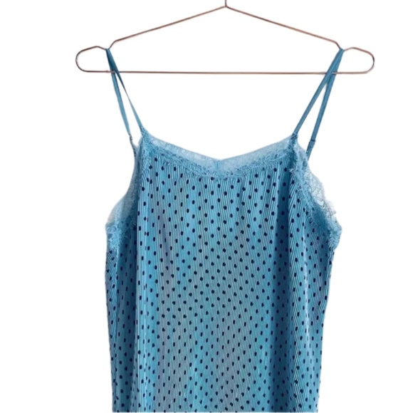 Free People Margot Slip Dress Blue 2 - Picture 4 of 7